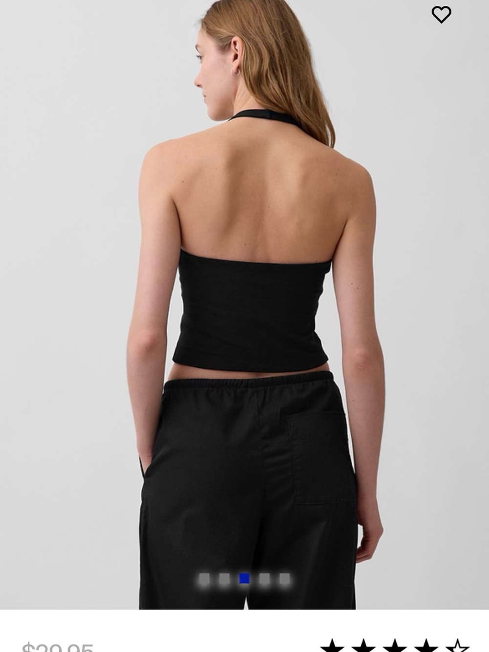 GAP Brown Halter Crop CloseKnit